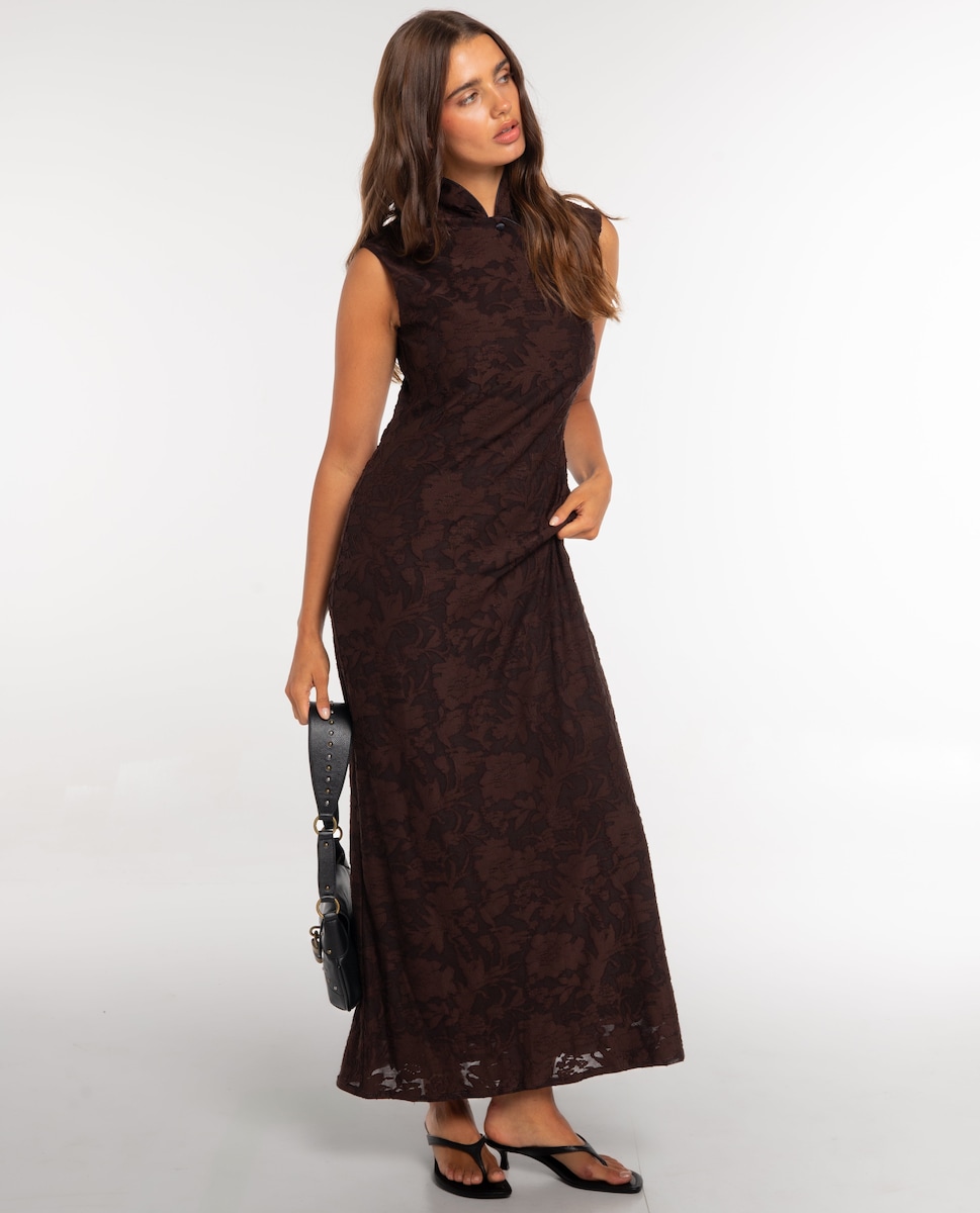 Vestido Midi de Devoré Floral